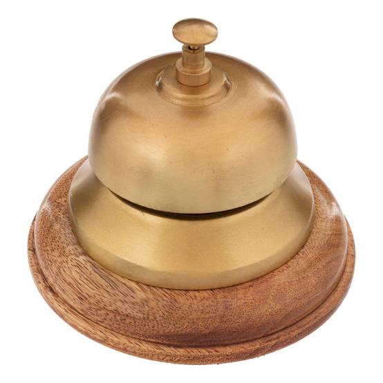 Atmosphera - Sonnette déco Ken D.12,5cm métal et manguier - Atmosphera Créateur d'intérieur - Image 1