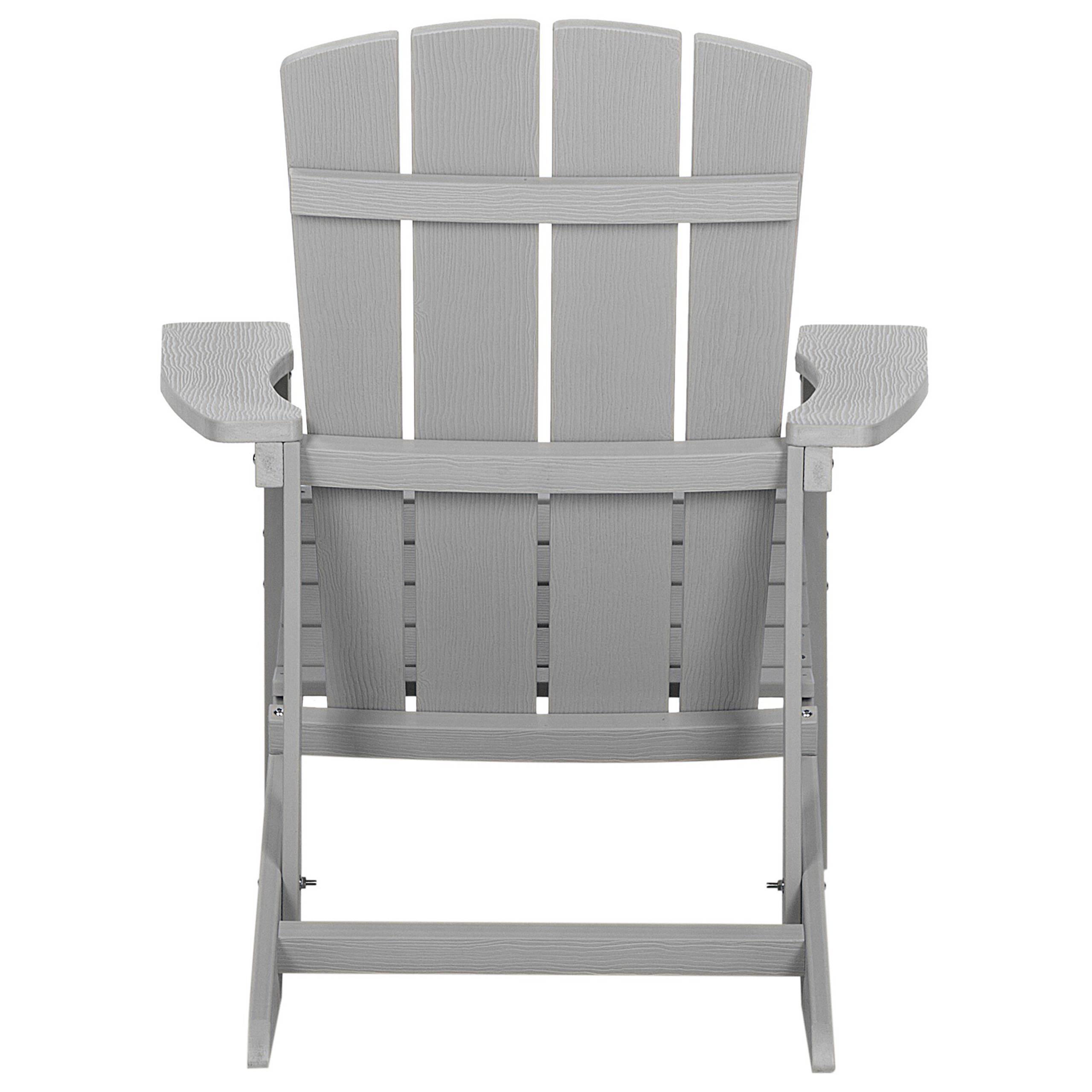 Beliani - Chaise de jardin Bois synthétique Gris clair ADIRONDACK - Beliani - Imagen 7