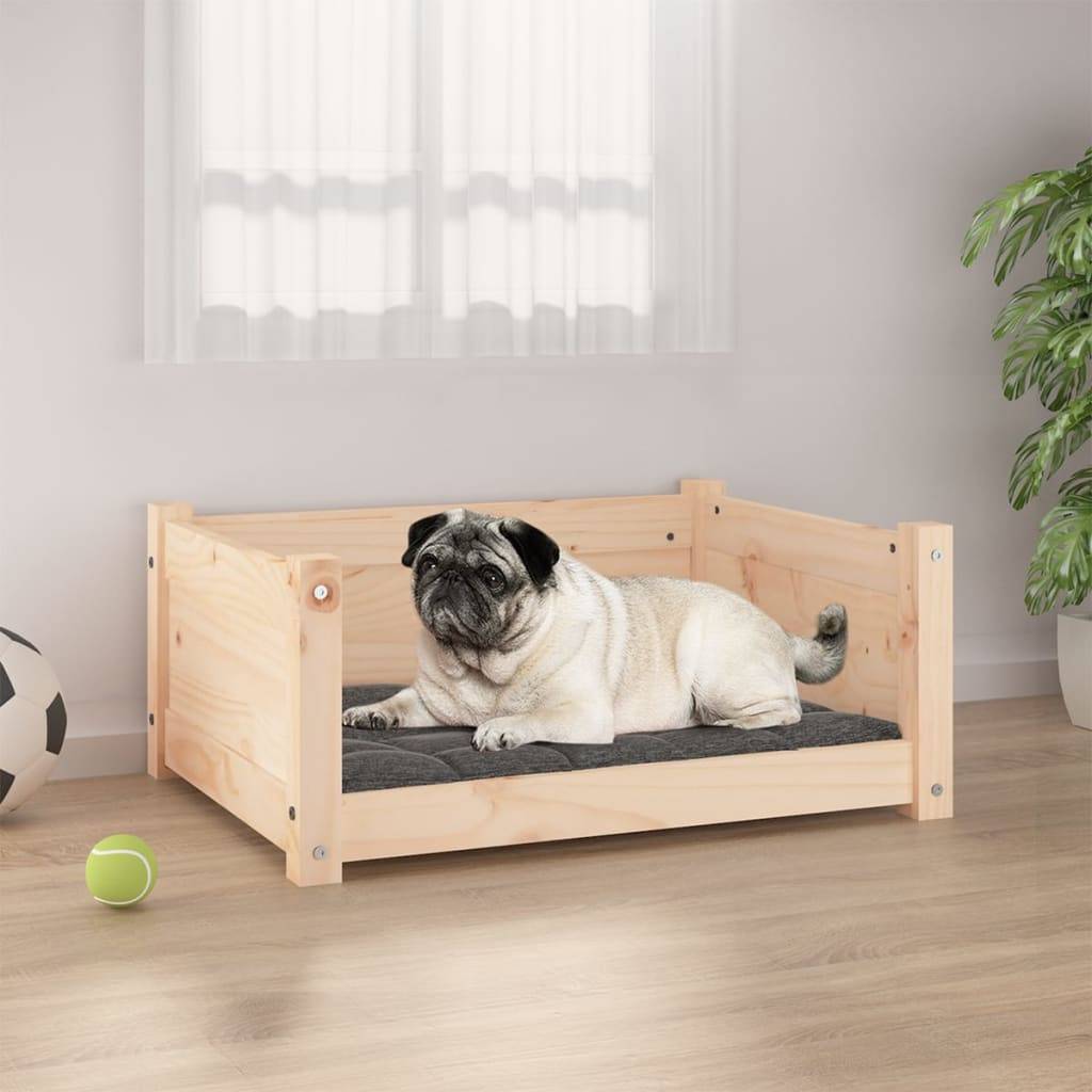Vidaxl - Lit pour chien 65,5 x 50,5 x 28 cm Bois de pin massif vidaXL 821447 - Imagen 1