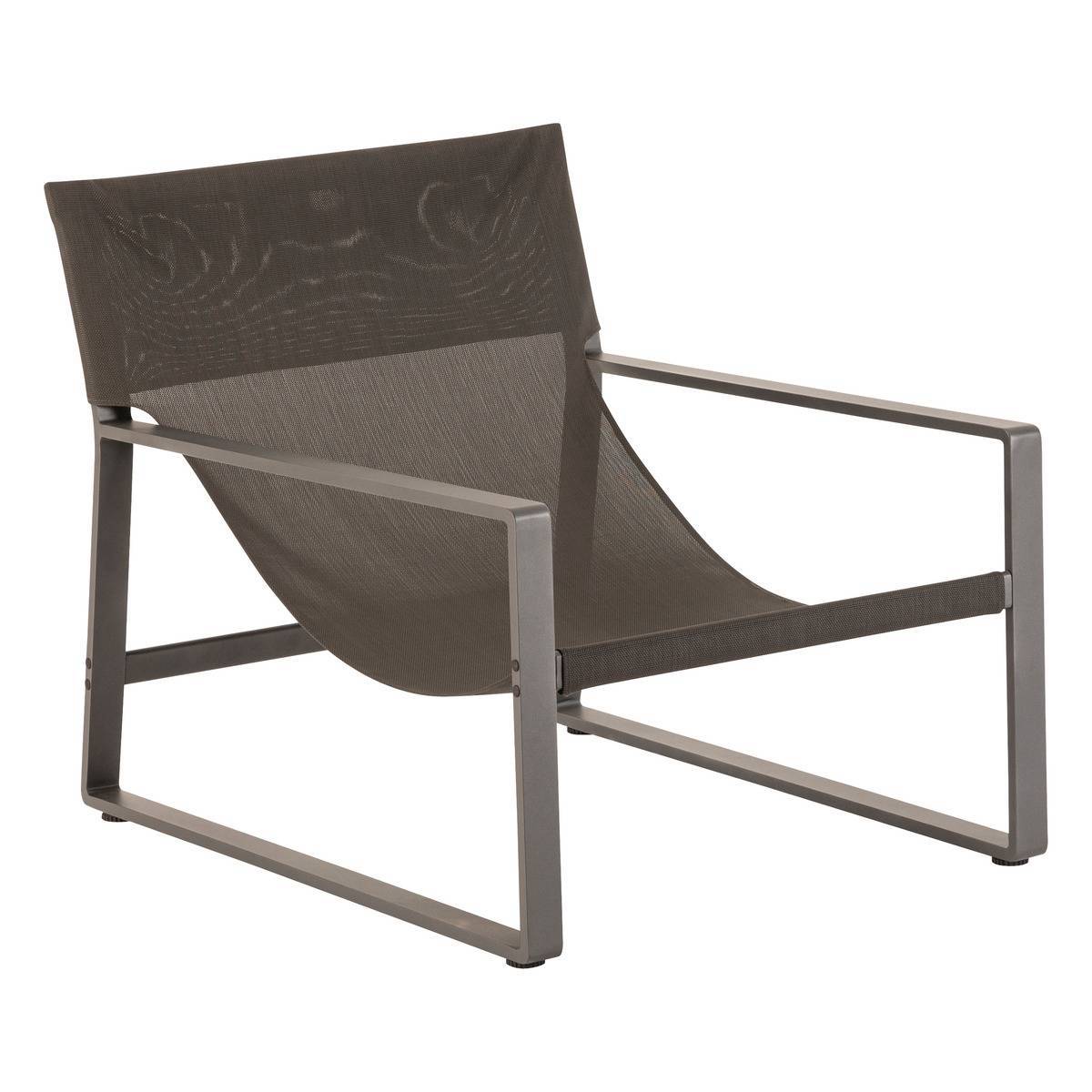 Hesperide - Fauteuil relax de jardin "Lambinio" graphite en aluminium en acier traité en epoxy Hespéride - Image 3