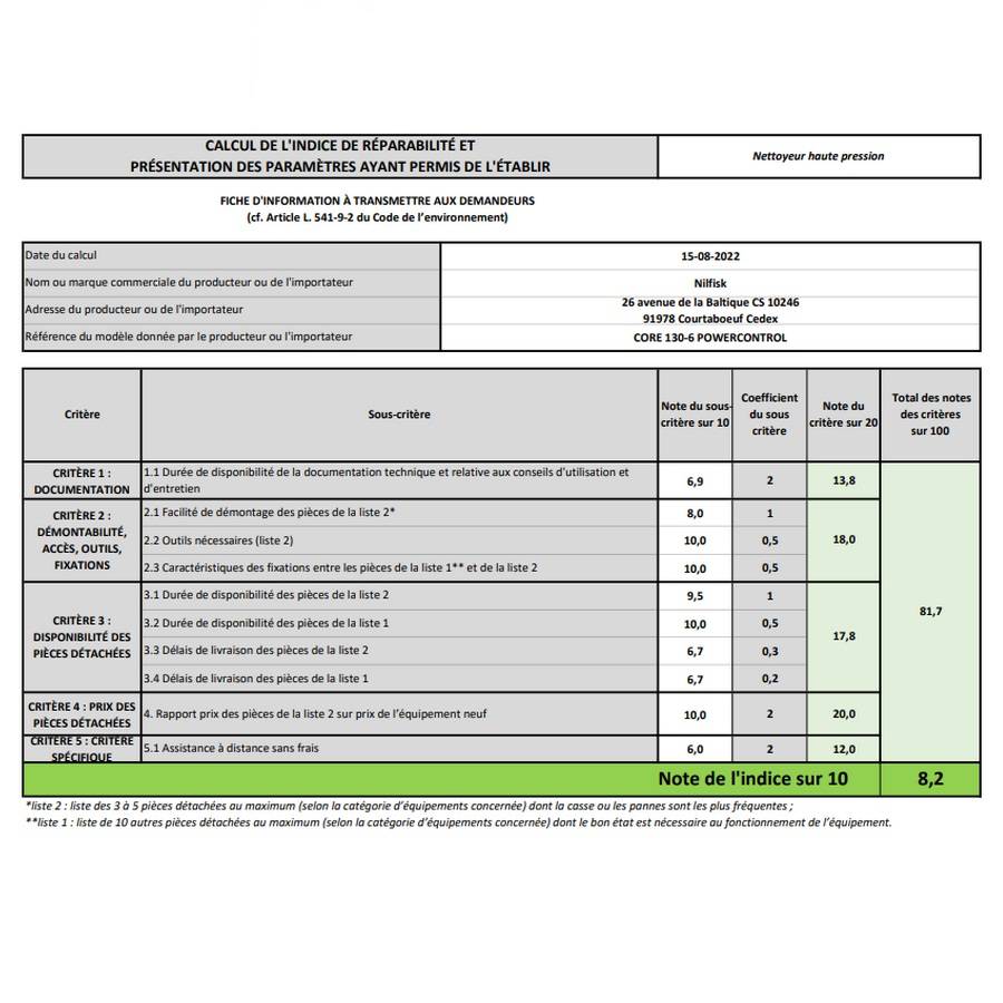 Nilfisk - Nettoyeur haute pression 130 bars CORE130-6 Nilfisk - Imagen 3