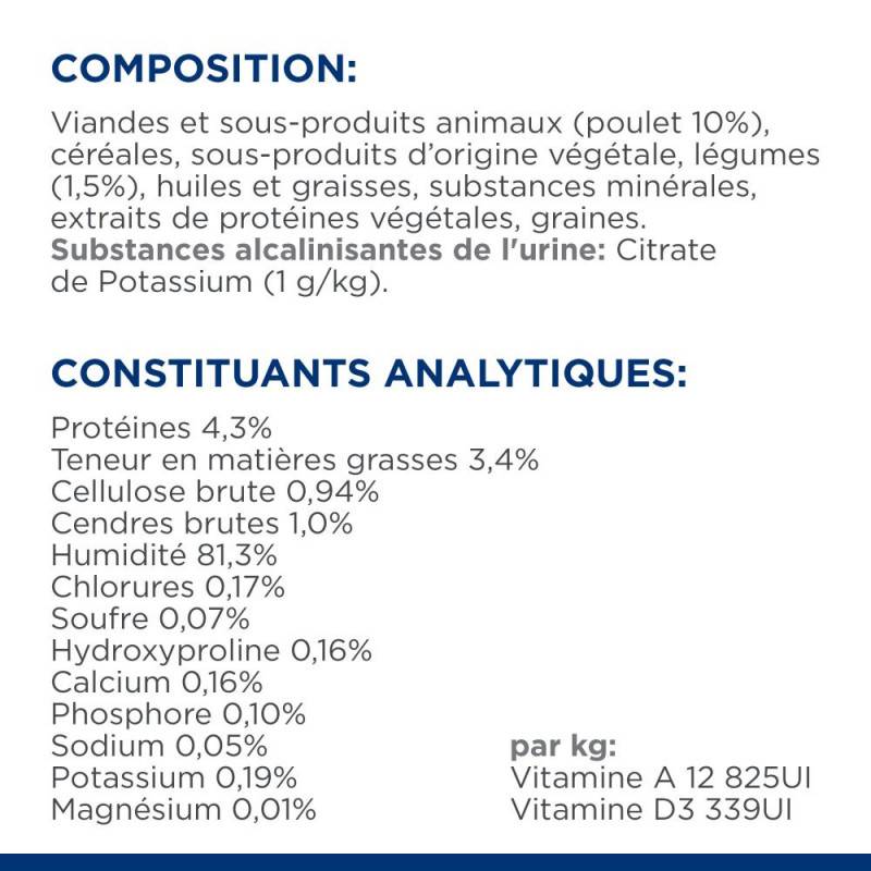 PATEE CHIEN ADULT PRESCRIPTION DIETS C/D MIJOTES POULET - HILL'S 12*354 g - Image 8