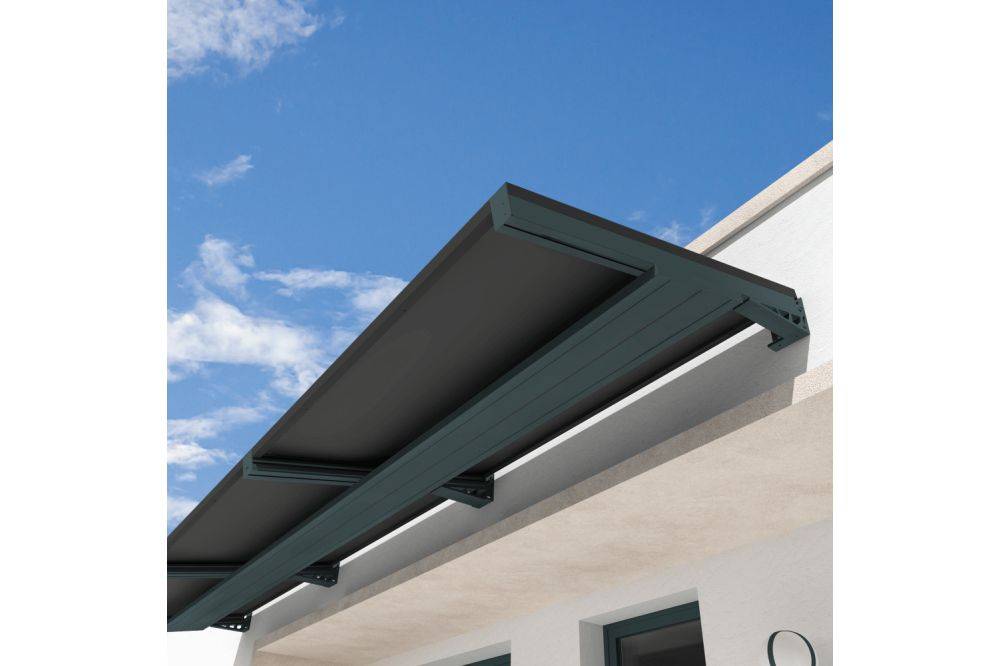 Ombrazur - Auvent solaire POWER Gris anthracite indépendant 2 panneaux - Imagen 3