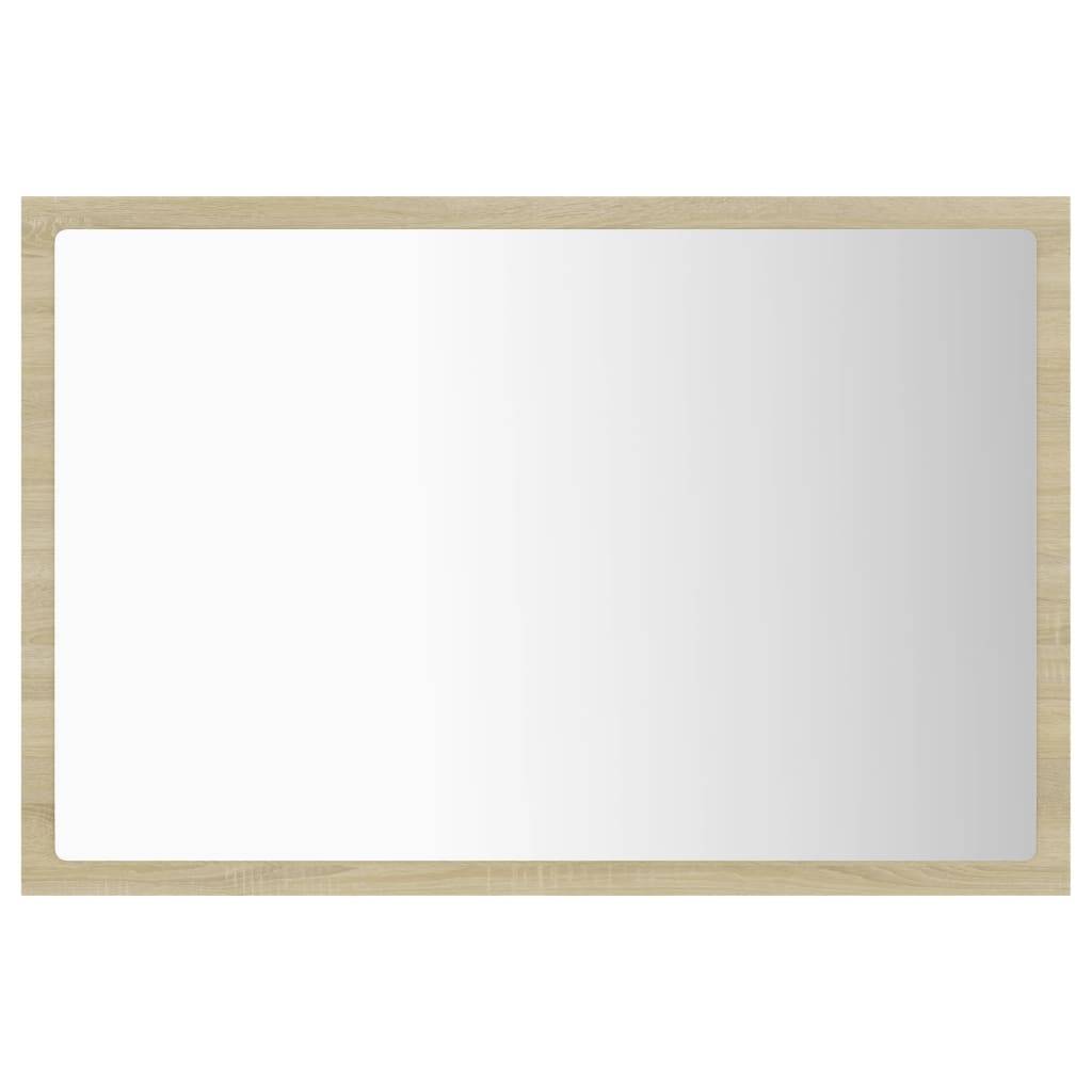 Helloshop26 - Miroir led de salle de bain 60 x 8,5 x 37 cm acrylique chêne - Imagen 3