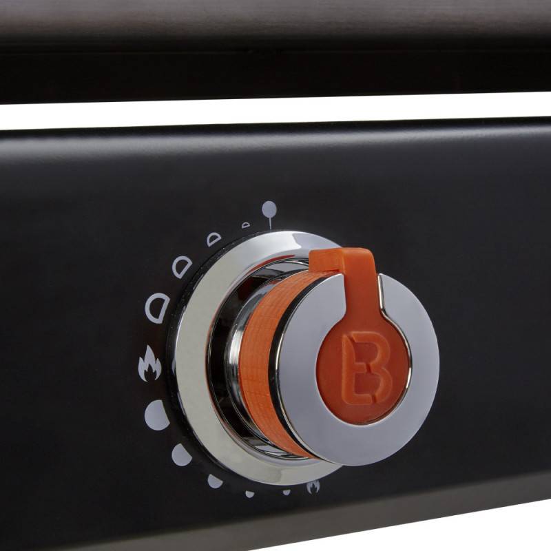 Brasero - Plancha au gaz Silvia II G - BRASERO - Plaque en inox de 67 x 34 cm - 3 brûleurs - Grille de réchauffement + Housse OFFERTE - Imagen 8