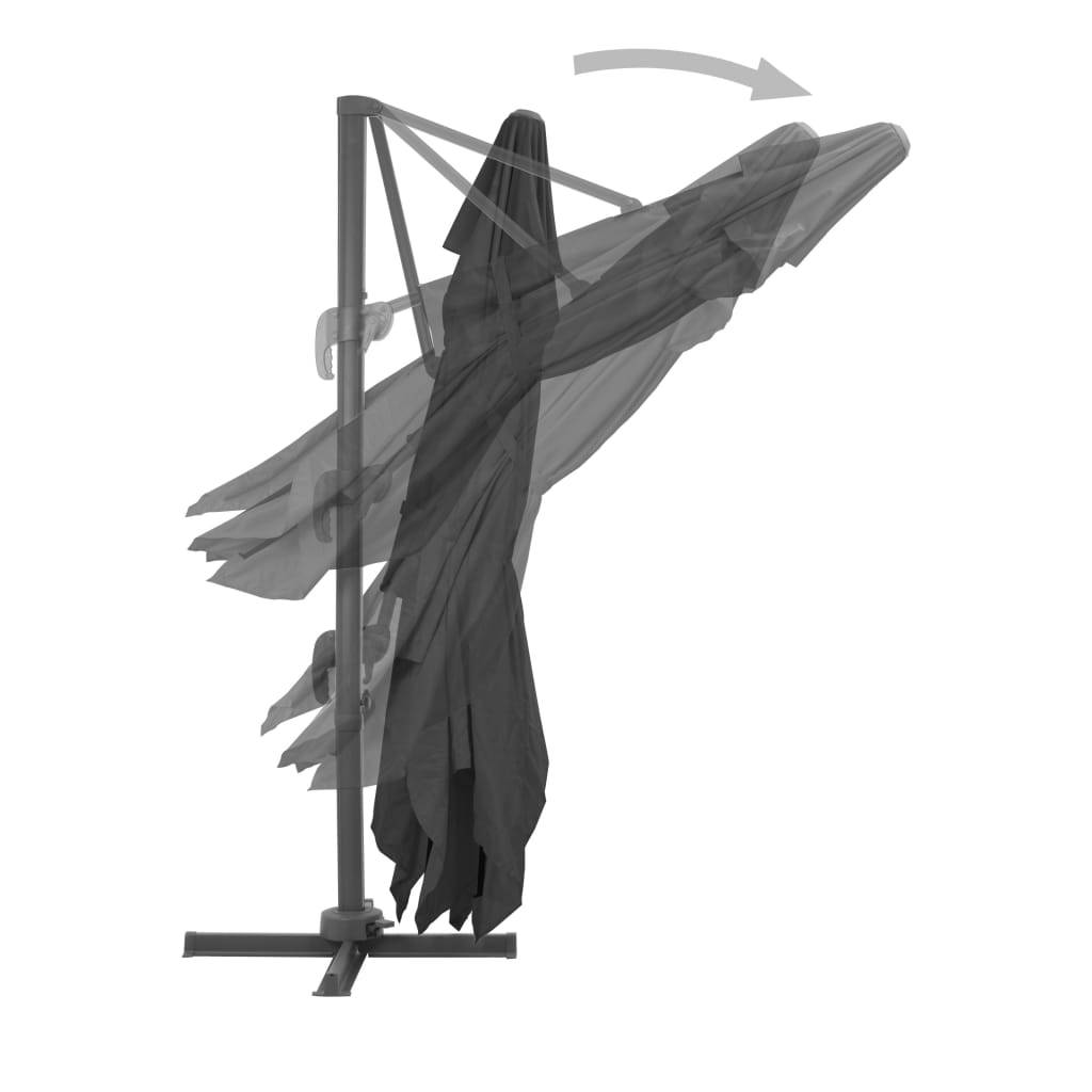 PANGIVO - Parasol déporté aluminium anthracite 400 x 300 x 268 cm - PANGIVO - Image 4
