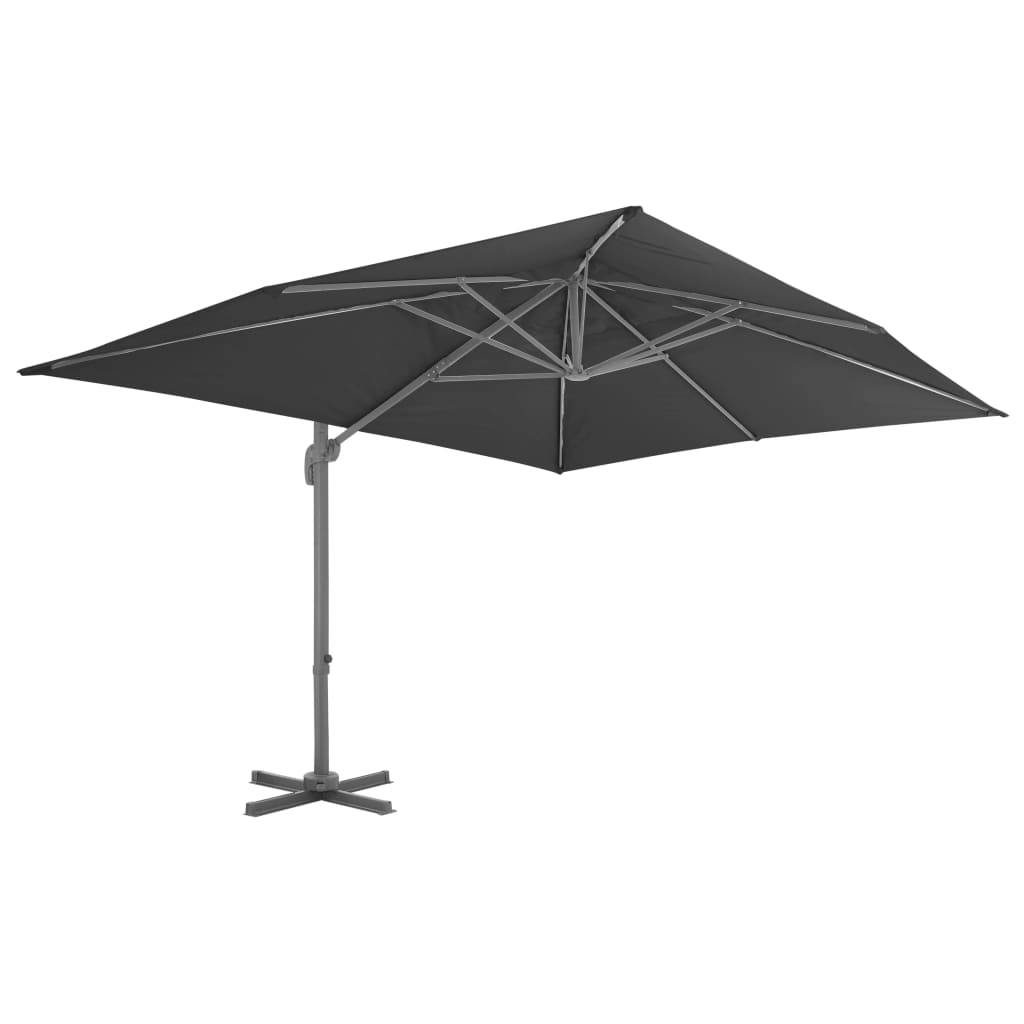 PANGIVO - Parasol déporté aluminium anthracite 400 x 300 x 268 cm - PANGIVO - Image 2