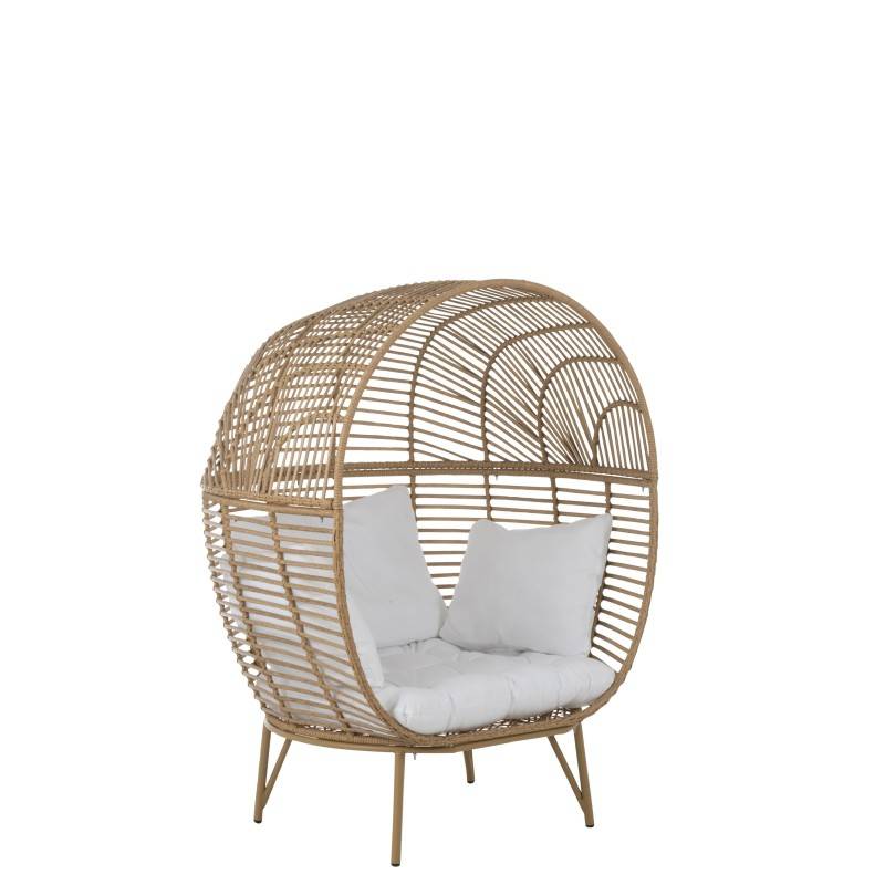 Chaise Lounge Ovale Acier Naturel - J-Line - Image 9