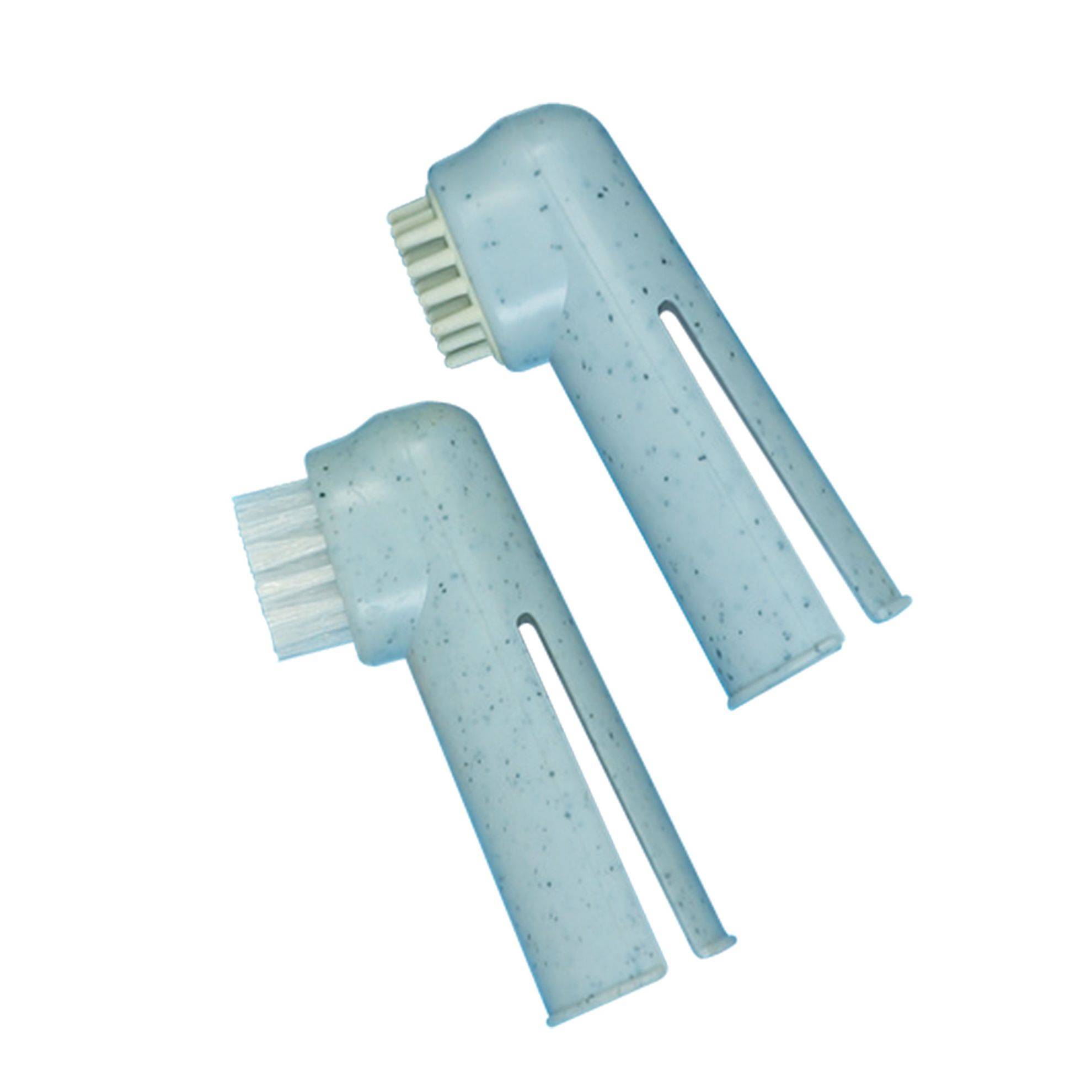 Lot de 2 brosses à dents-doigtiers IDEALDOG