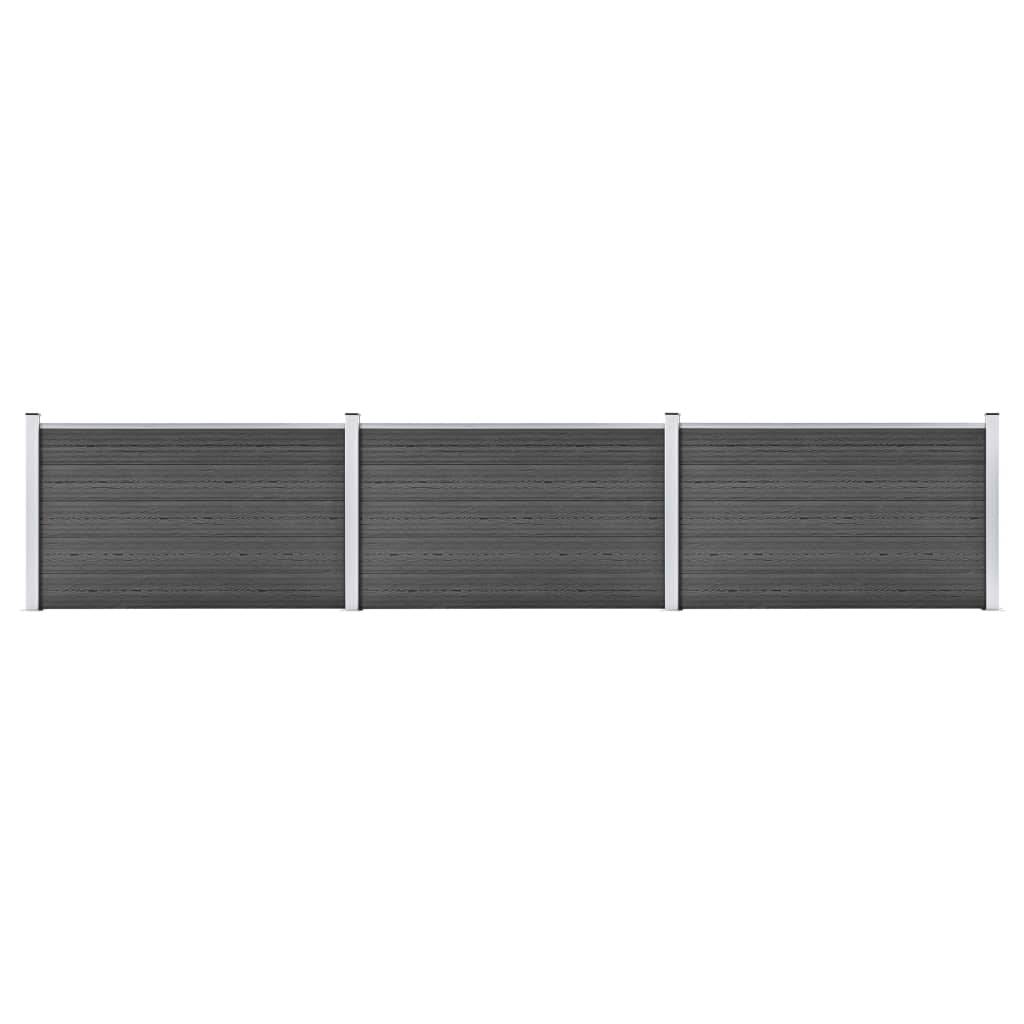 PANGIVO - Panneau de clôture WPC noir 526 x 105 cm - PANGIVO - Image 1
