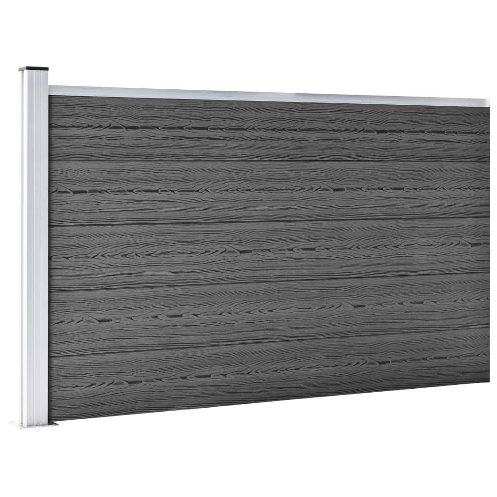 PANGIVO - Panneau de clôture WPC noir 526 x 105 cm - PANGIVO - Image 4