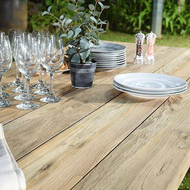 Table en teck recyclé 240 x 100 cm Callao - Gecko Jardin - Imagen 3