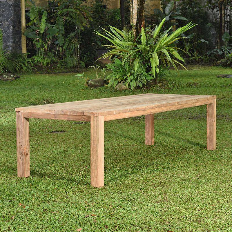 Table en teck recyclé 240 x 100 cm Callao - Gecko Jardin - Imagen 1
