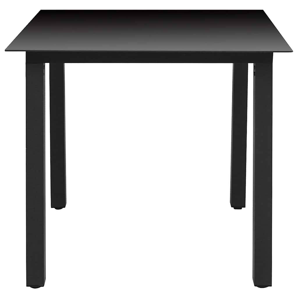 Vidaxl - Ensemble à manger de jardin 5 pcs-Salons de jardin Aluminium Noir - Image 5