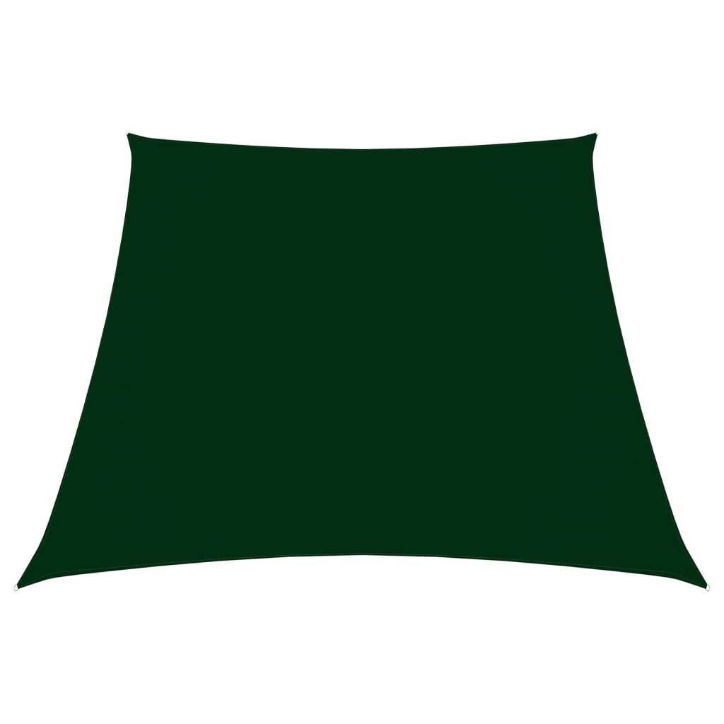 Helloshop26 - Voile toile d'ombrage parasol tissu oxford trapèze 3/5 x 4 m vert foncé - Imagen 1