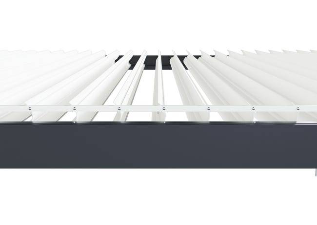 Pergola Bioclimatique Aluminium Autoportante Motorisée Éclairée 4x3,5 Anthracite SV ORIAL France - Image 10
