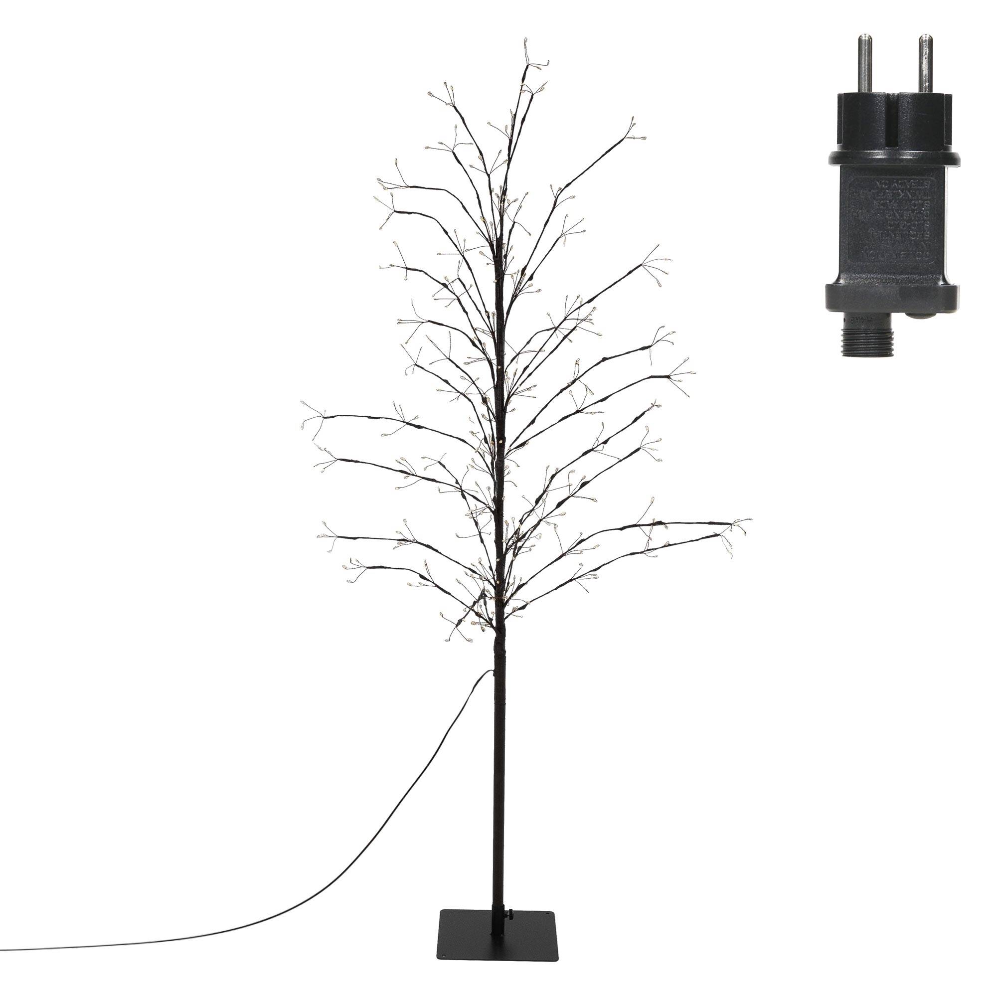 Ecd-Germany - Arbre à LED lumineux 150 cm 360 LEDs blanc chaud décoration de Noël + minuterie - Imagen 2