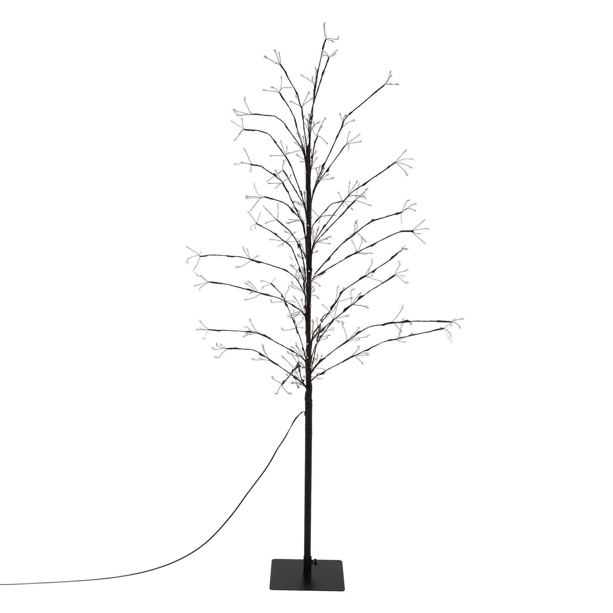 Ecd-Germany - Arbre à LED lumineux 150 cm 360 LEDs blanc chaud décoration de Noël + minuterie - Imagen 8