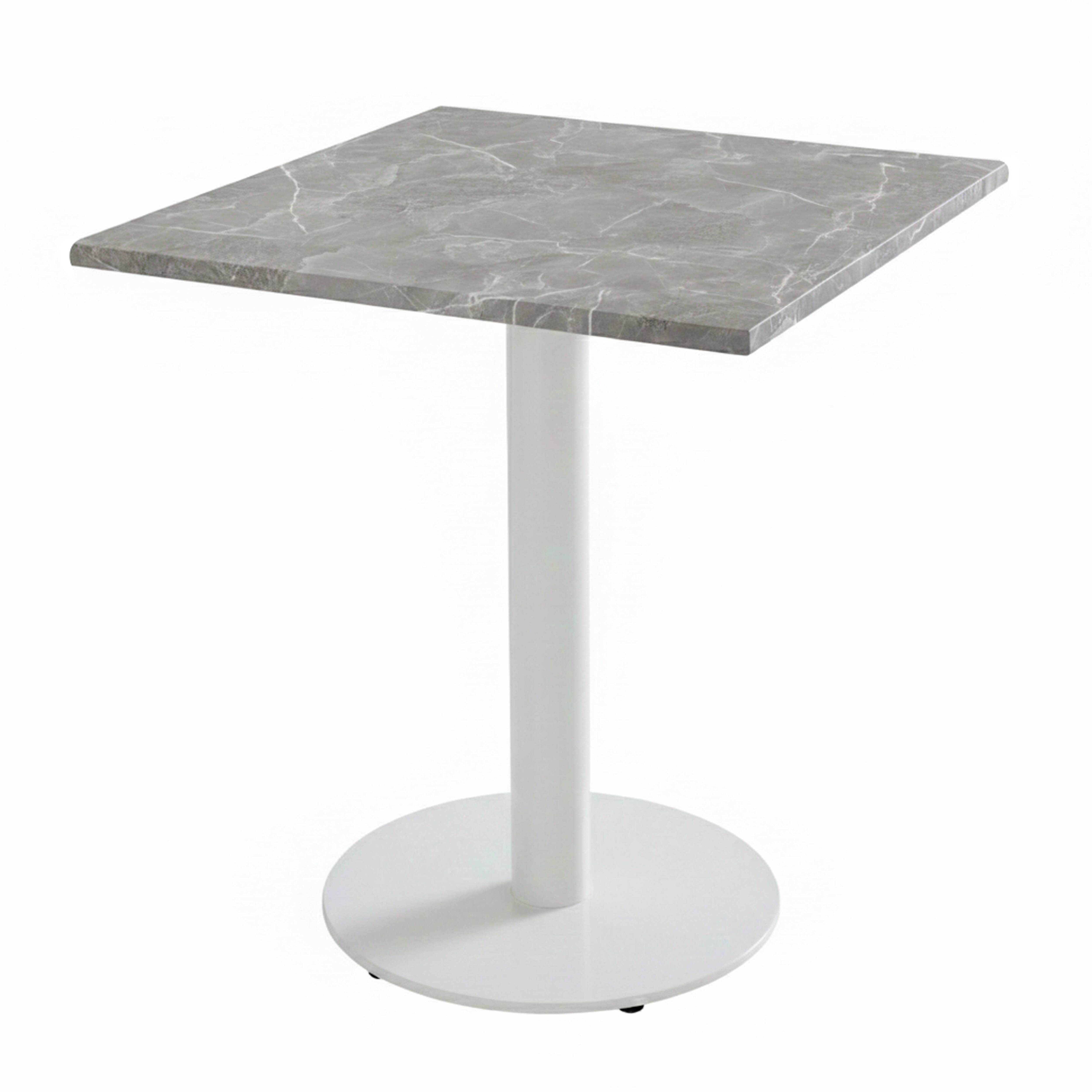 Oviala - Plateau de table carré stratifié 60 x 60 cm marbre gris Haussmann - Oviala - Imagen 4