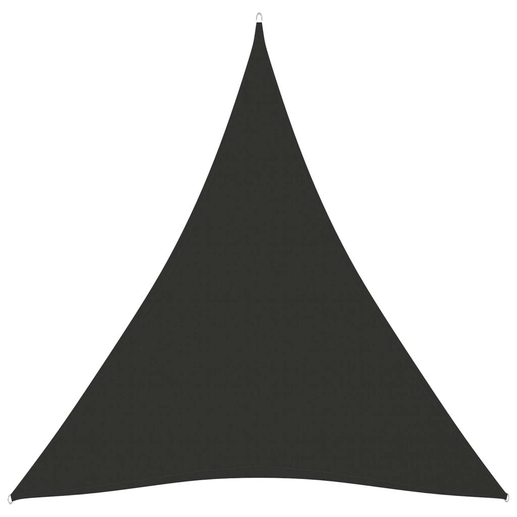 Helloshop26 - Voile toile d'ombrage parasol tissu oxford triangulaire 4 x 5 x 5 m anthracite - Imagen 1