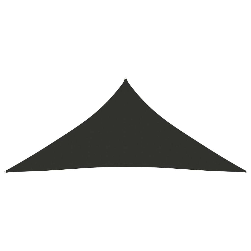Helloshop26 - Voile toile d'ombrage parasol tissu oxford triangulaire 4 x 5 x 5 m anthracite - Imagen 2