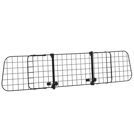 Sans Marque - Barrière universelle chien voiture protection extensible métal sièges arrière/coffre/bagages 91-152x30 cm noire - Image 1