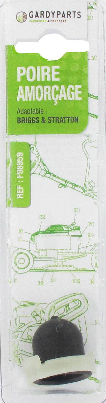 Centrale Brico - Poire d'amorçage adaptable BRIGGS & STRATTON, pour moteurs Quantum 5, 5,5 & 6 ch Centrale Brico
