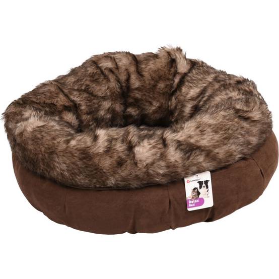 Panier rond ø 55 cm x 20 cm, couleur brun, pour chat - Image 1