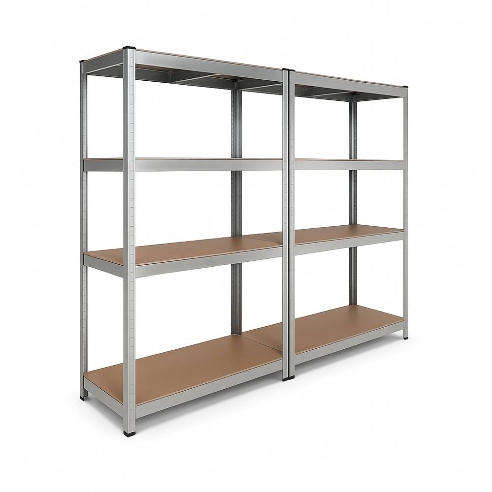 Étagère de garage métallique robuste 160x160cm : charge lourde, modulable, facile à monter 30 cm Gris - Image 1
