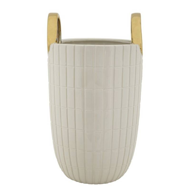 Vase en céramique blanche 18x25 cm - Mauro Ferretti - Image 2
