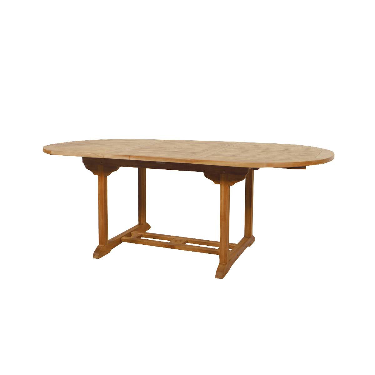 Autre - Salon de jardin en teck grade C Lombok : table ovale + 6 chaises - Cémonjardin - Image 8