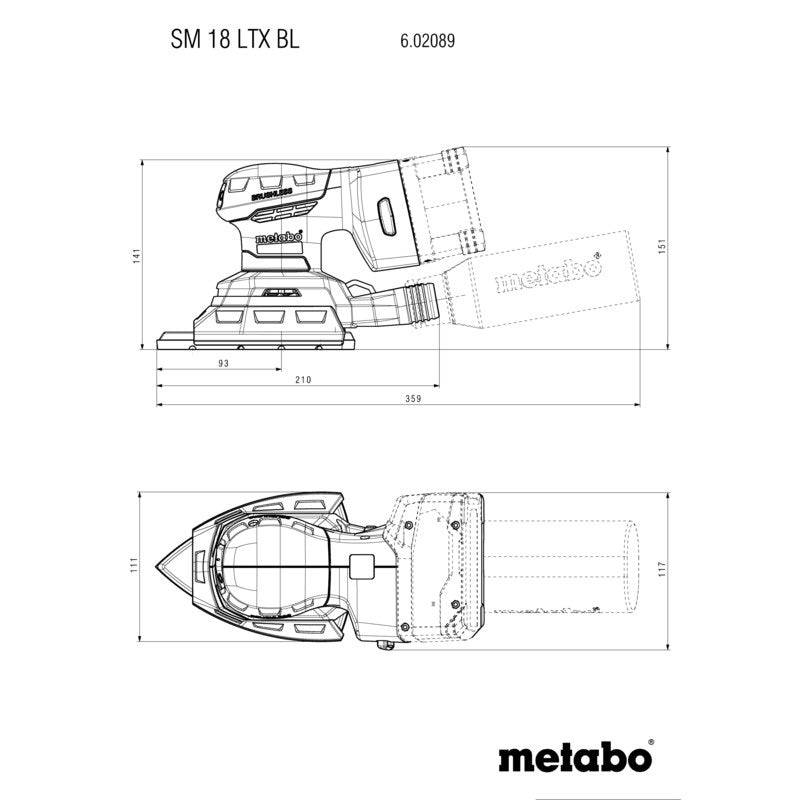 Metabo - Ponceuse multifonction SM 18 LTX BL Metabo 602089840 (sans batterie) metaBOX Metabo - Image 5