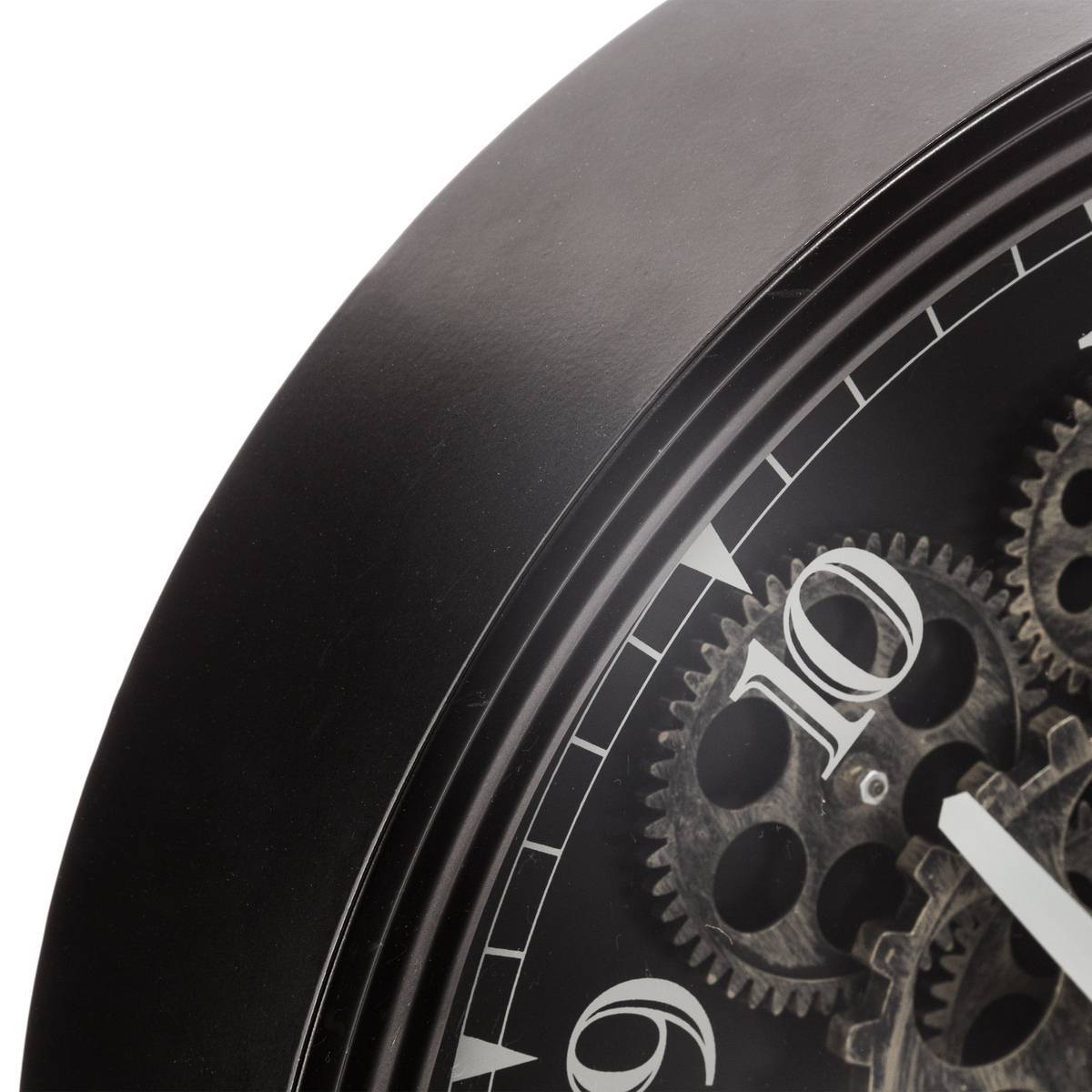 Atmosphera - Horloge mécanique "Mely" en métal D37cm - Atmosphera Créateur d'intérieur - Image 3