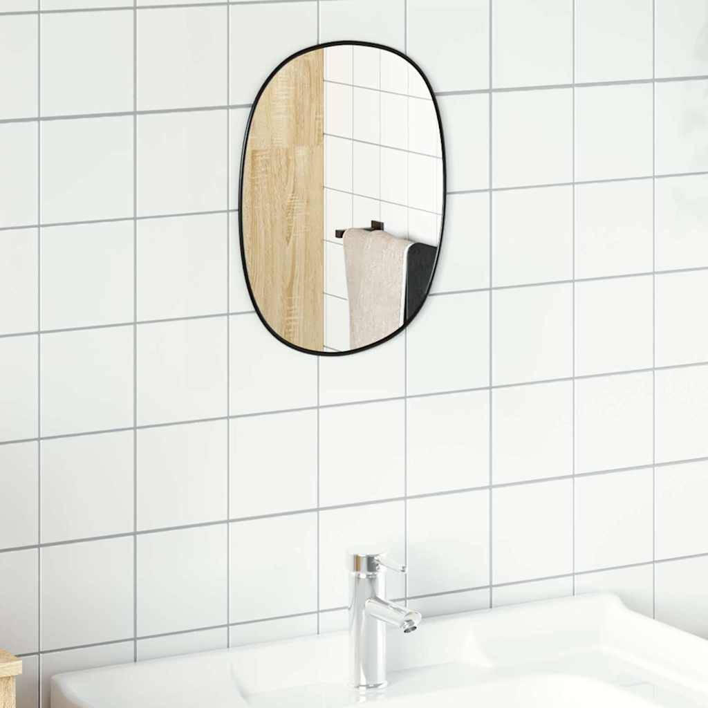 Miroir mural Noir 30x25 cm Maison Chic - Image 3