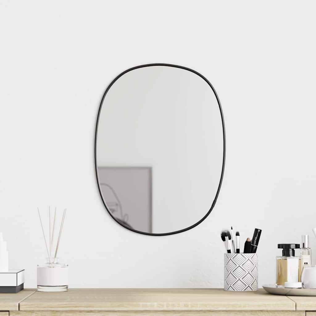 Miroir mural Noir 30x25 cm Maison Chic - Image 2