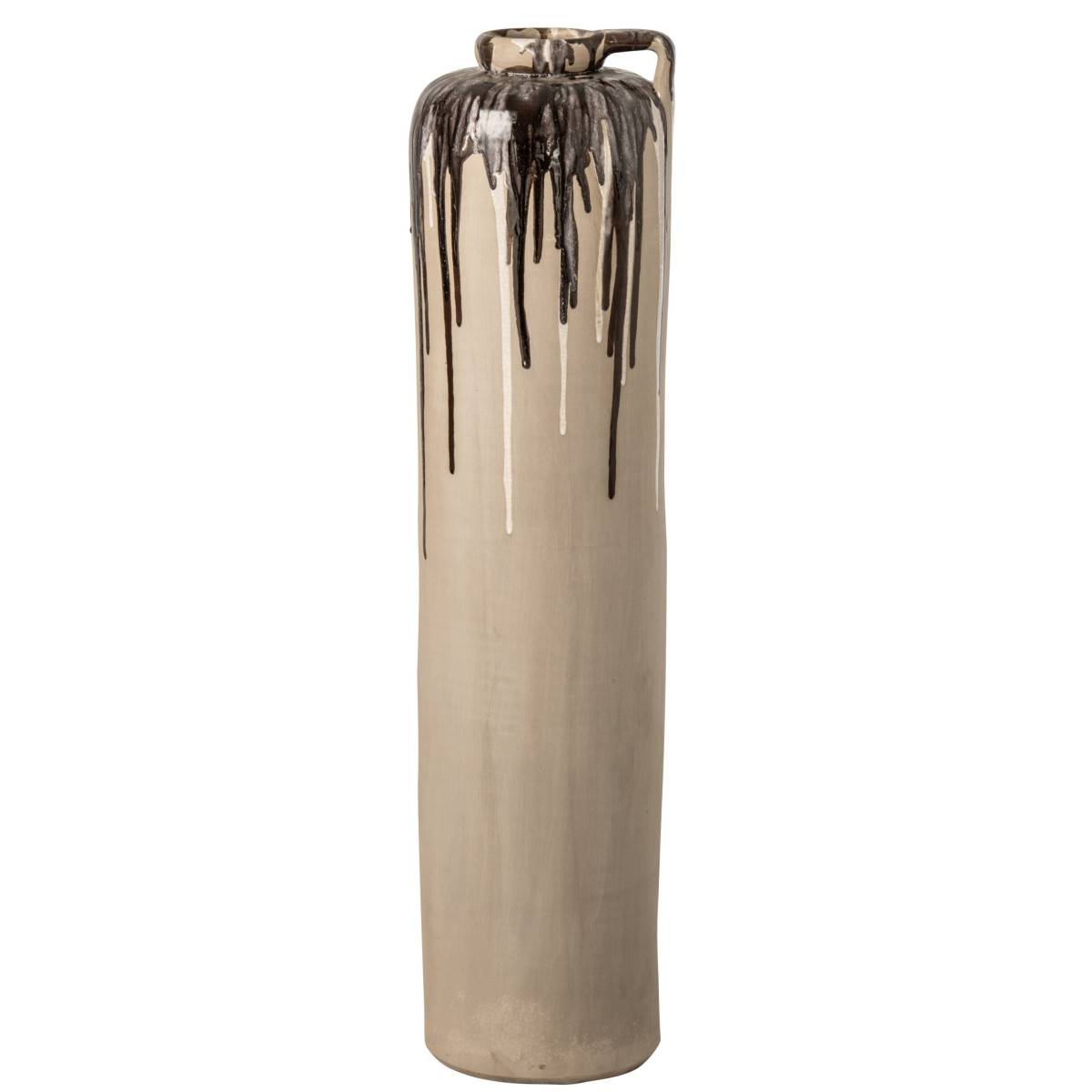 J-Line - Vase Haut en Céramique "Canyon" 83cm Beige