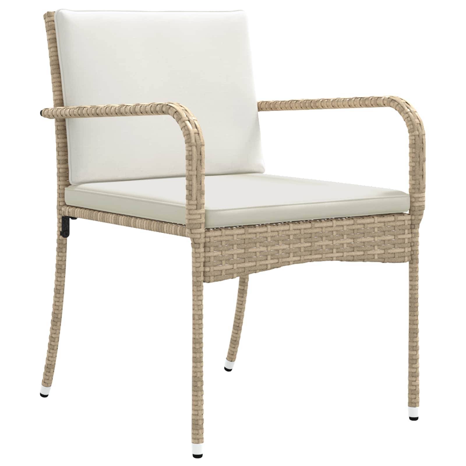 Vidaxl - Ensemble de jardin-Salons de jardin Beige polyrotin 516528 - Image 5