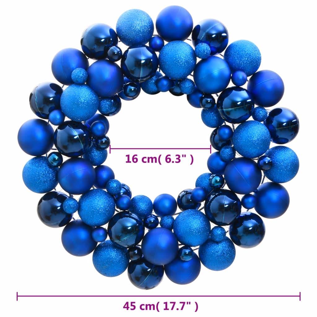 Vidaxl - Couronne de Noël bleu 45 cm polystyrène vidaXL 356129 - Image 3