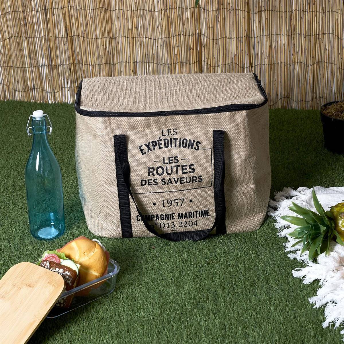 Cook Concept - Sac Fraîcheur "Effet Jute" 42cm Naturel - Image 5