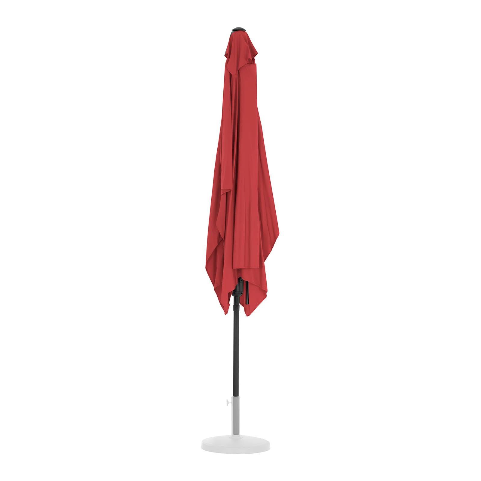 Helloshop26 - Grand parasol de jardin rectangulaire200 x 300 cm bordeaux - Imagen 4