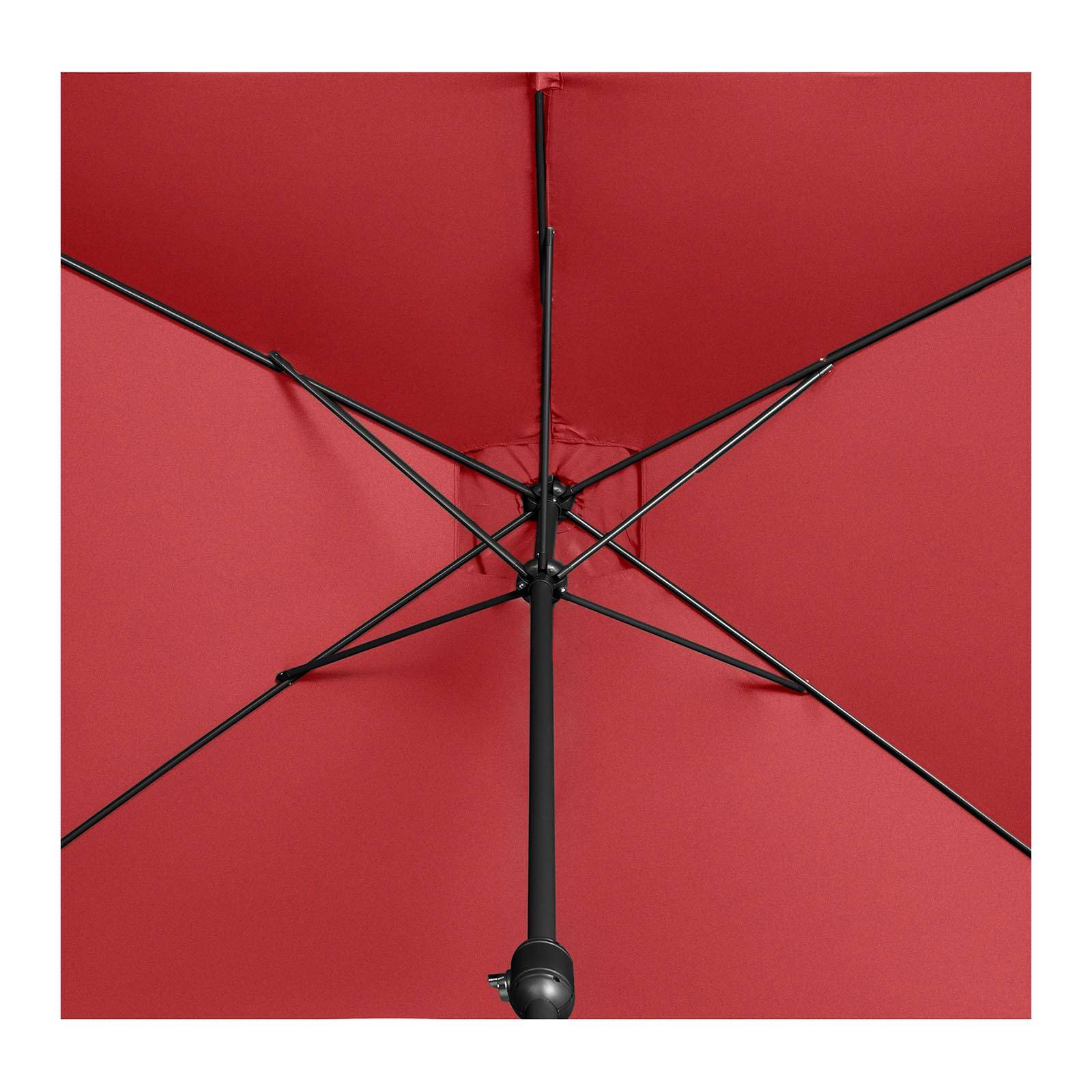 Helloshop26 - Grand parasol de jardin rectangulaire200 x 300 cm bordeaux - Imagen 3