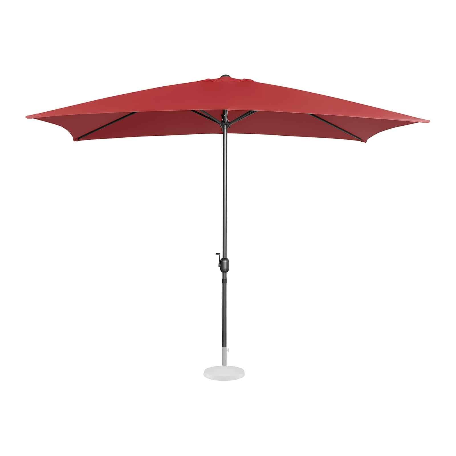 Helloshop26 - Grand parasol de jardin rectangulaire200 x 300 cm bordeaux - Imagen 2