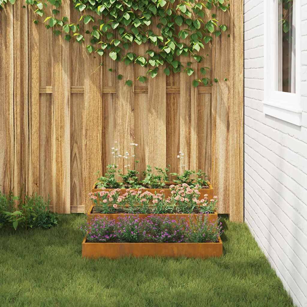 ComfortXL - Jardinière Carrée Acier Corten Potager Surélevé Jardin Effet Rouillé 90cm – ComfortXL Outdoor Living - Image 4