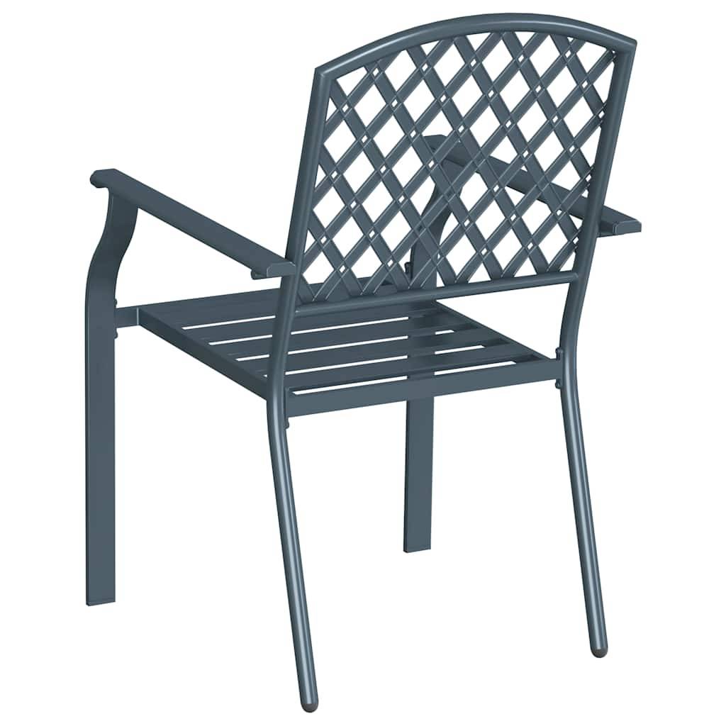 Chaise bois composite 1 places acier anthracite  56 x 65 x 89 cm  - Prolenta premium  p3168.0 - Image 7
