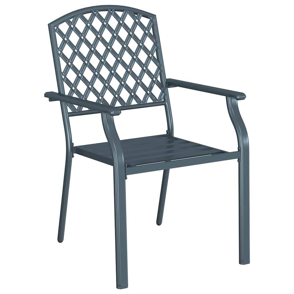 Chaise bois composite 1 places acier anthracite  56 x 65 x 89 cm  - Prolenta premium  p3168.0 - Image 4