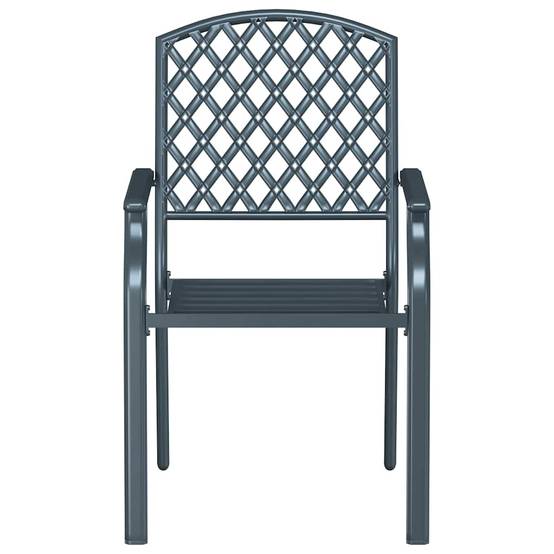 Chaise bois composite 1 places acier anthracite 56 x 65 x 89 cm - Prolenta premium p3168.0 - Image 5