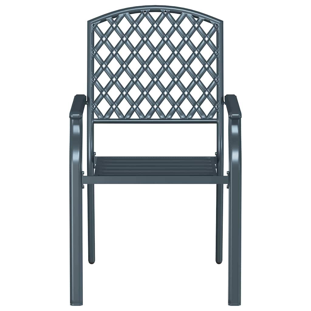 Chaise bois composite 1 places acier anthracite  56 x 65 x 89 cm  - Prolenta premium  p3168.0 - Image 5