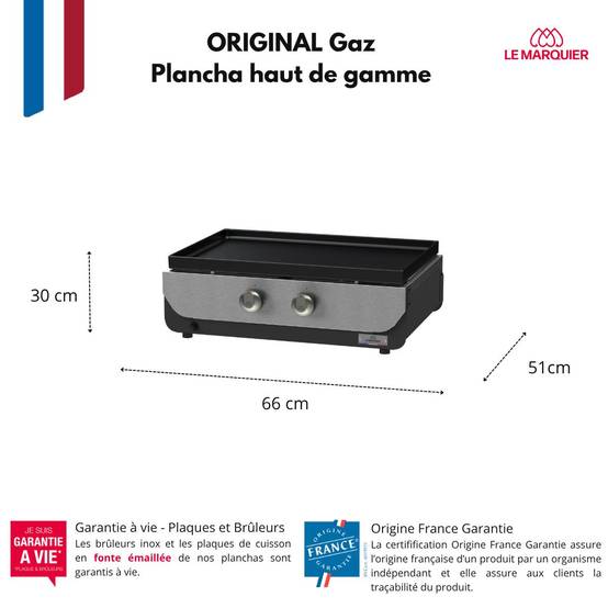 Lemarquier - Plancha à gaz Original 260 Duo - Le Marquier - Image 9