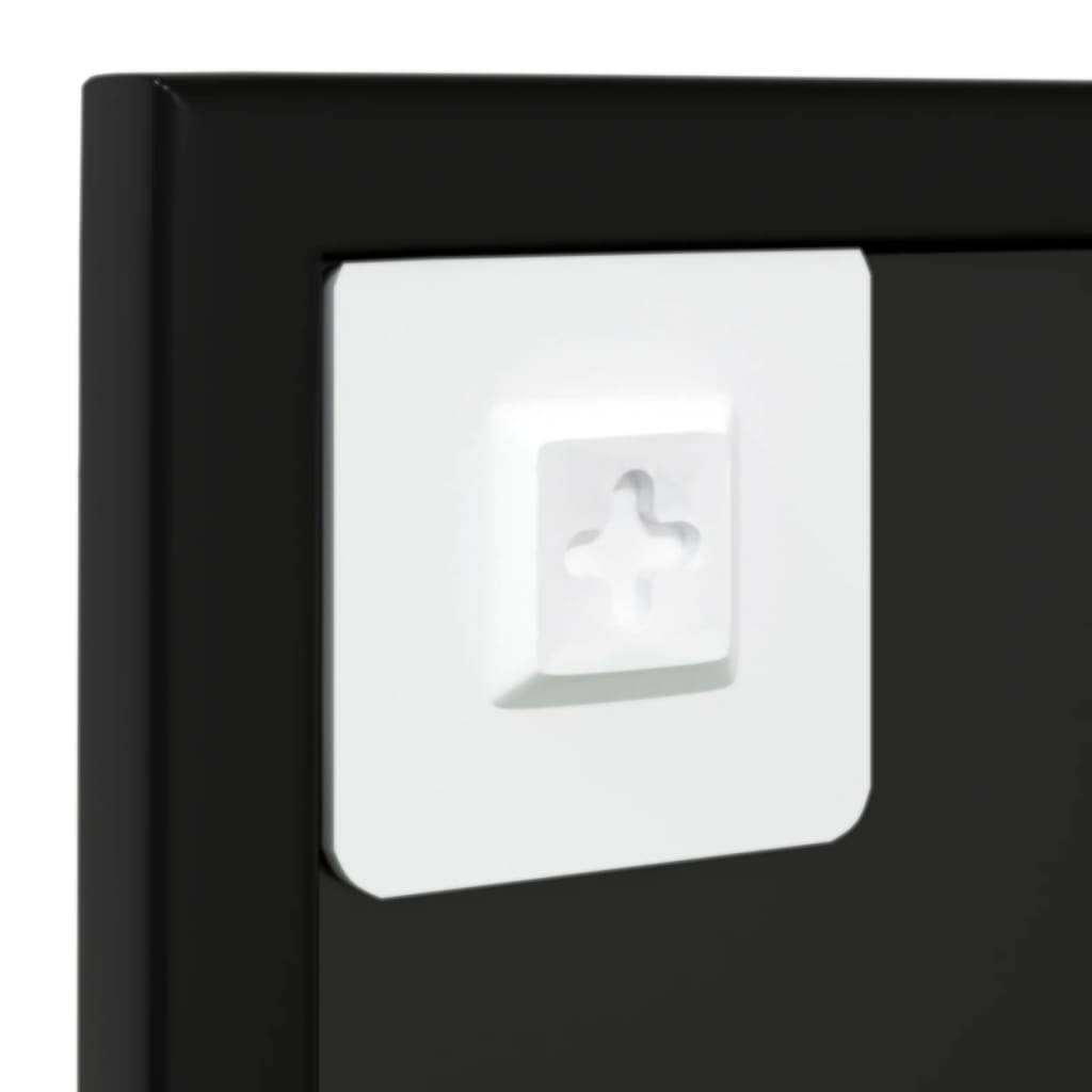 Maison Chic - 3pcs Miroirs muraux - Miroirs décoratifs noir 80x60 cm métal - Image 6