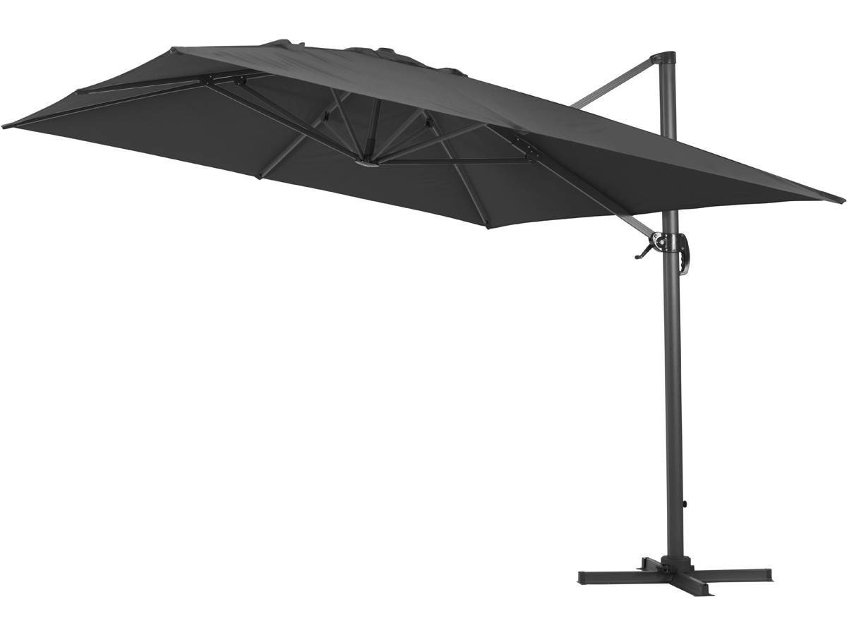 Habitat Et Jardin - Parasol Jardin Déporté Alu "sun 4" - Rectangle - 3 X 4 M + Housse De Protection - Noir -habitat Et Jardin - Imagen 2